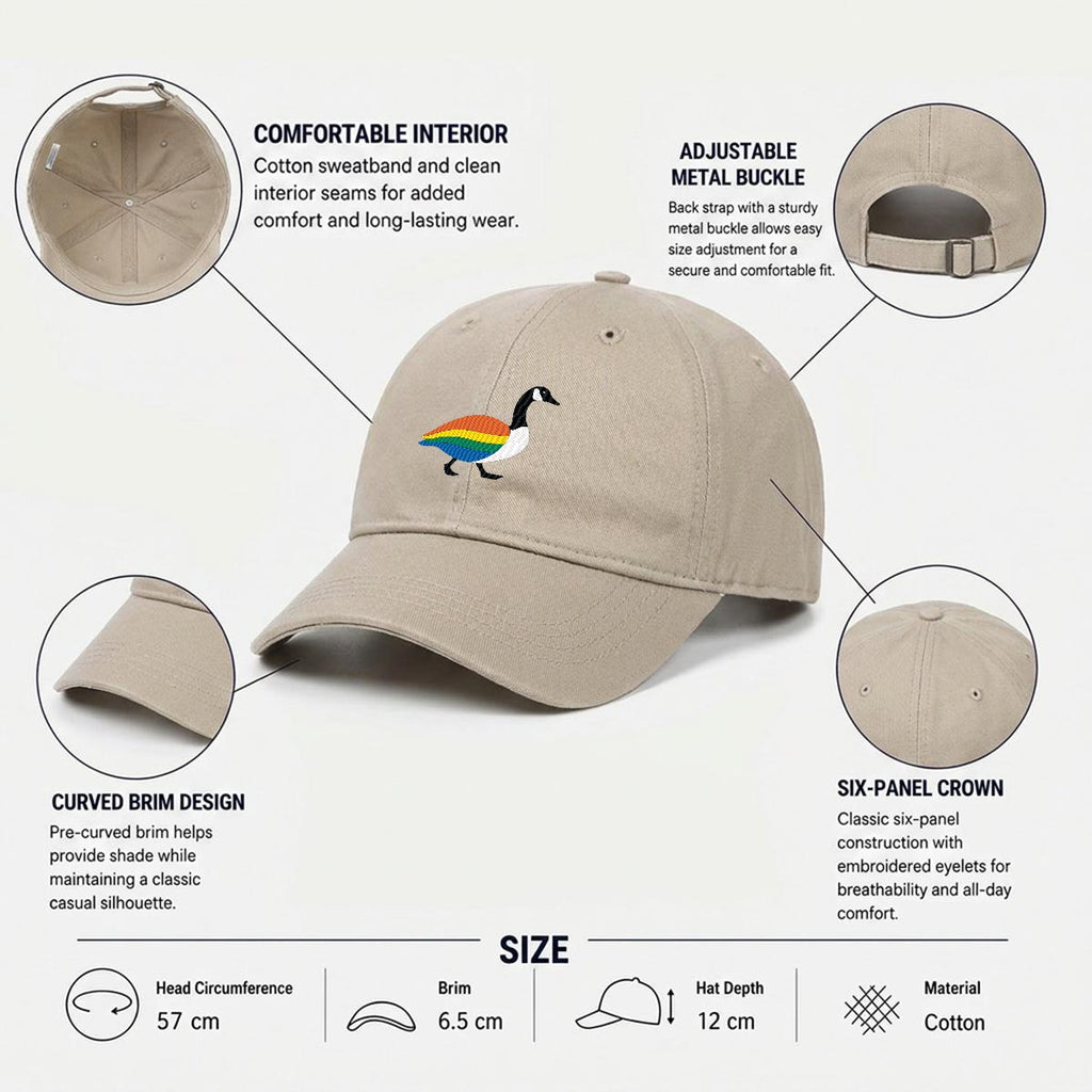 CanaPride Embroidered Flat Cap